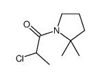 Pyrrolidine, 1-(2-chloro-1-oxopropyl)-2,2-dimethyl- (9CI) Structure