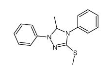3-methyl-5-methylsulfanyl-2,4-diphenyl-3H-1,2,4-triazole结构式