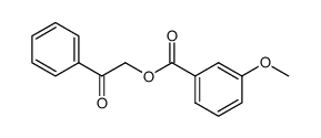 3-Methoxybenzoic acid phenacyl ester structure