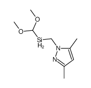 dimethoxymethyl-[(3,5-dimethylpyrazol-1-yl)methyl]silane Structure