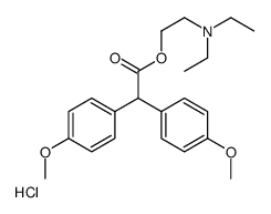 2-[2,2-bis(4-methoxyphenyl)acetyl]oxyethyl-diethylazanium,chloride结构式