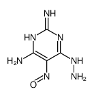 6-hydrazinyl-5-nitrosopyrimidine-2,4-diamine Structure