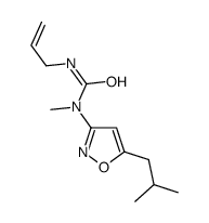 1-methyl-1-[5-(2-methylpropyl)-1,2-oxazol-3-yl]-3-prop-2-enylurea Structure