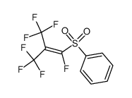 ((1,3,3,3-tetrafluoro-2-(trifluoromethyl)prop-1-en-1-yl)sulfonyl)benzene结构式