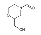 4-Morpholinecarboxaldehyde, 2-(hydroxymethyl)- (9CI)结构式