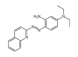 1-N,1-N-diethyl-4-(quinolin-2-yldiazenyl)benzene-1,3-diamine Structure