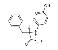 N-maleyl-L-phenylalanine结构式