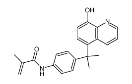 N-{4-[1-(8-hydroxy-quinolin-5-yl)-1-methyl-ethyl]-phenyl}-2-methyl-acrylamide Structure