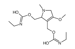 [3-(ethylcarbamoyloxymethyl)-4-methoxy-1-methyl-2,5-dihydropyrrol-2-yl]methyl N-ethylcarbamate Structure