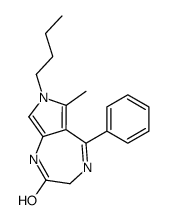 7-butyl-6-methyl-5-phenyl-1,3-dihydropyrrolo[3,4-e][1,4]diazepin-2-one Structure