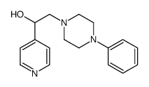 2-(4-phenylpiperazin-1-yl)-1-pyridin-4-ylethanol结构式