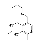 4-(ethylaminomethyl)-2-methyl-5-(propylsulfanylmethyl)pyridin-3-ol结构式