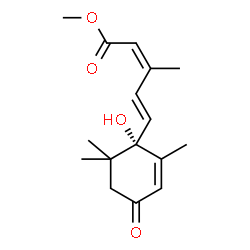 2,4-Pentadienoic acid, 5-(1-hydroxy-2,6,6-triMethyl-4-oxo-2-cyclohexen-1-yl)-3-Methyl-, Methyl ester, [S-(Z,E)]- picture