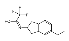N-(5-乙基-2,3-二氢-1H-茚-2-基)-2,2,2-三氟乙酰胺结构式
