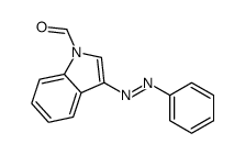 3-phenyldiazenylindole-1-carbaldehyde Structure