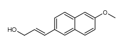 3-(6-methoxynaphthalen-2-yl)prop-2-en-1-ol结构式