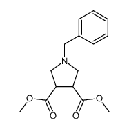 dimethyl 1-benzylpyrrolidine-3,4-dicarboxylate Structure