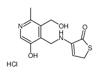 4-[[5-hydroxy-3-(hydroxymethyl)-2-methylpyridin-4-yl]methylamino]-2H-thiophen-5-one,hydrochloride Structure