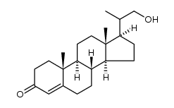 21-hydroxy-20-methylpregn-4-en-3-one Structure