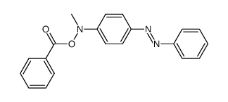 N-benzoyloxy-N-methyl-4-aminoazobenzene structure