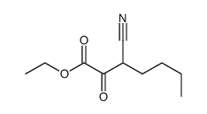 ethyl 3-cyano-2-oxoheptanoate Structure