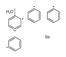 (4-methylphenyl)-triphenylantimony,hydrate Structure