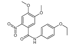 N-(4-ethoxyphenyl)-4,5-dimethoxy-2-nitrobenzamide结构式