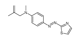 N-methyl-N-(2-methylprop-2-enyl)-4-(1,3-thiazol-2-yldiazenyl)aniline结构式