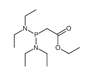 ethyl 2-[bis(diethylamino)phosphanyl]acetate结构式