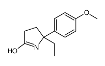 5-ethyl-5-(4-methoxyphenyl)pyrrolidin-2-one Structure
