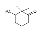 3-hydroxy-2,2-dimethylcyclohexan-1-one结构式