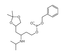 benzyl [4-(2,2-dimethyl-1,3-dioxolan-4-yl)-3-(propan-2-ylamino)butyl] phosphite Structure