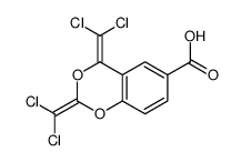 2,4-bis(dichloromethylidene)-1,3-benzodioxine-6-carboxylic acid Structure