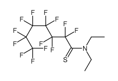 N,N-diethyl-2,2,3,3,4,4,5,5,6,6,7,7,7-tridecafluoroheptanethioamide结构式