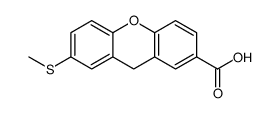 7-methylsulfanyl-9H-xanthene-2-carboxylic acid结构式