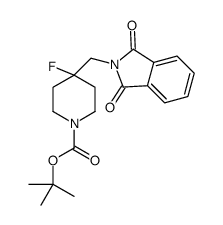 tert-butyl 4-[(1,3-dioxoisoindol-2-yl)methyl]-4-fluoropiperidine-1-carboxylate Structure