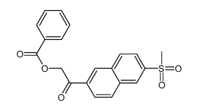 [2-(6-methylsulfonylnaphthalen-2-yl)-2-oxoethyl] benzoate Structure