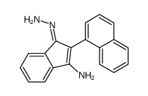 3-hydrazinylidene-2-naphthalen-1-ylinden-1-amine结构式