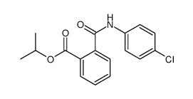 propan-2-yl 2-[(4-chlorophenyl)carbamoyl]benzoate结构式