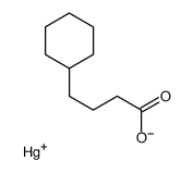 4-cyclohexylbutanoate,mercury(1+) Structure