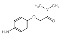2-(4-aminophenoxy)-N,N-dimethyl-acetamide结构式