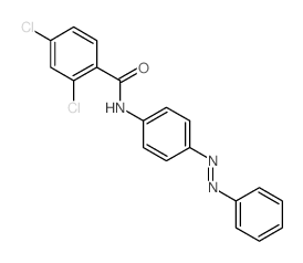 2,4-dichloro-N-(4-phenyldiazenylphenyl)benzamide Structure