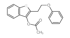 Benzo[b]thiophene-3-ol,2-(2-phenoxyethyl)-, 3-acetate Structure