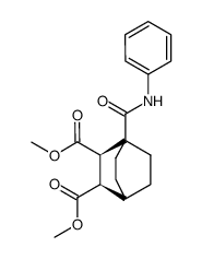 (2R,3R)-1-Phenylcarbamoyl-bicyclo[2.2.2]octane-2,3-dicarboxylic acid dimethyl ester Structure