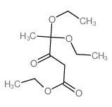 Pentanoic acid,4,4-diethoxy-3-oxo-, ethyl ester结构式