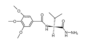 3,4,5-Trimethoxybenzoyl-L-Val-N2H3 Structure