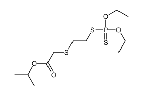 propan-2-yl 2-(2-diethoxyphosphinothioylsulfanylethylsulfanyl)acetate结构式