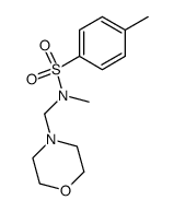 N,4-dimethyl-N-(morpholinomethyl)benzenesulfonamide结构式