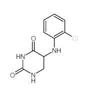 2,4(1H,3H)-Pyrimidinedione,5-[(2-chlorophenyl)amino]dihydro-结构式