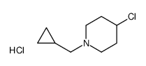 4-chloro-1-(cyclopropylmethyl)piperidine,hydrochloride结构式